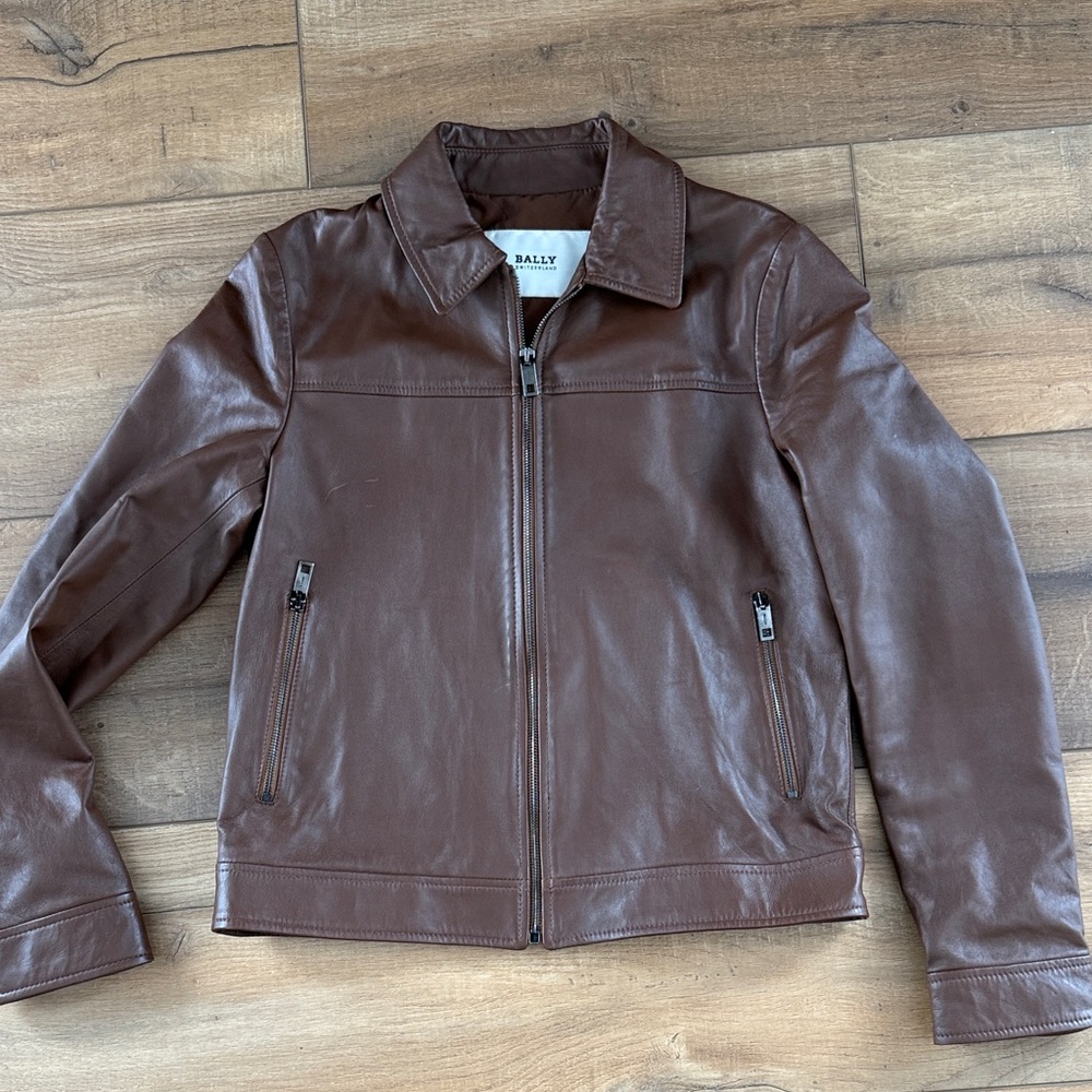 Bally Brown Leather Jacket